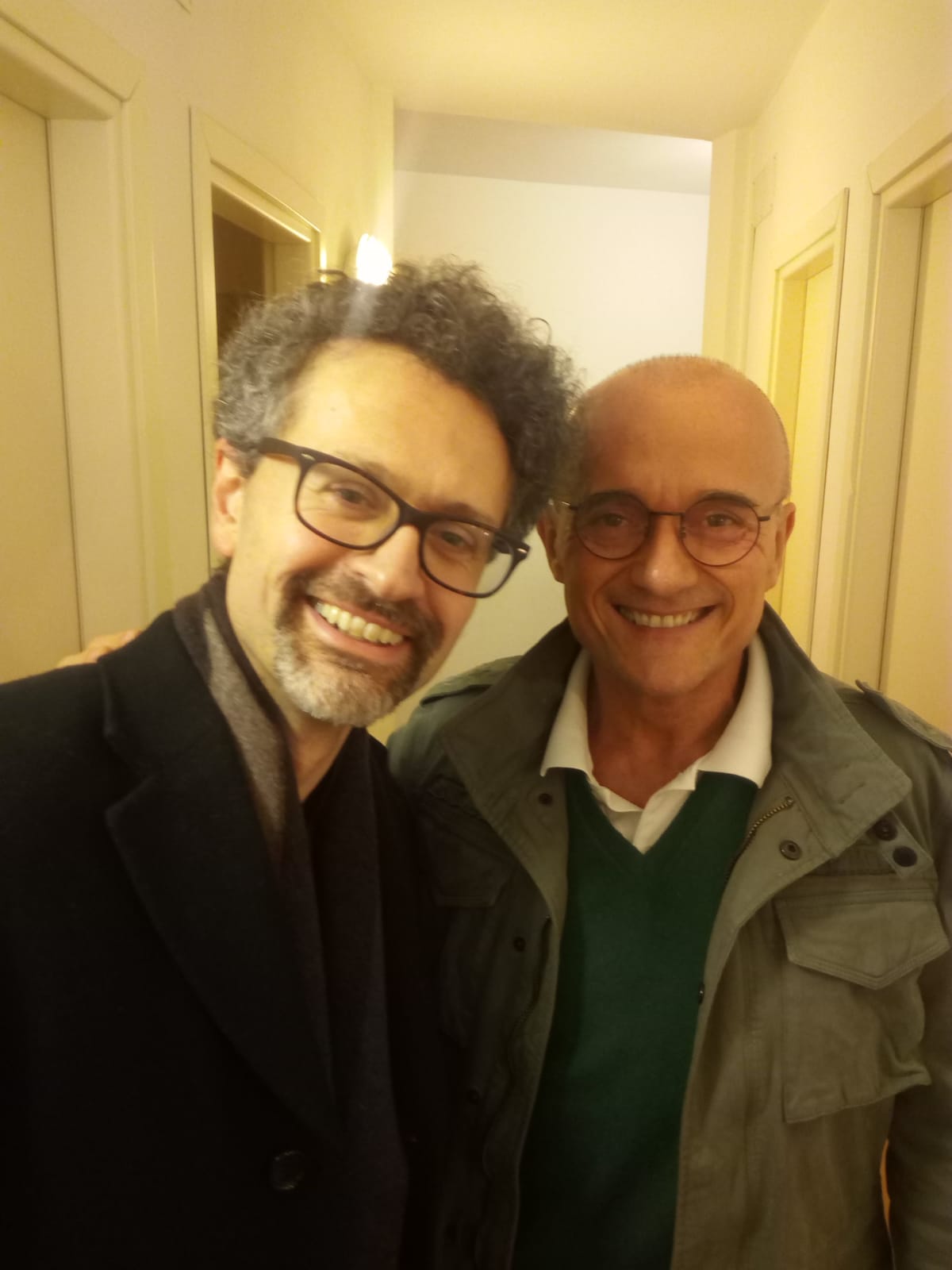 Con Alfonso Signorini