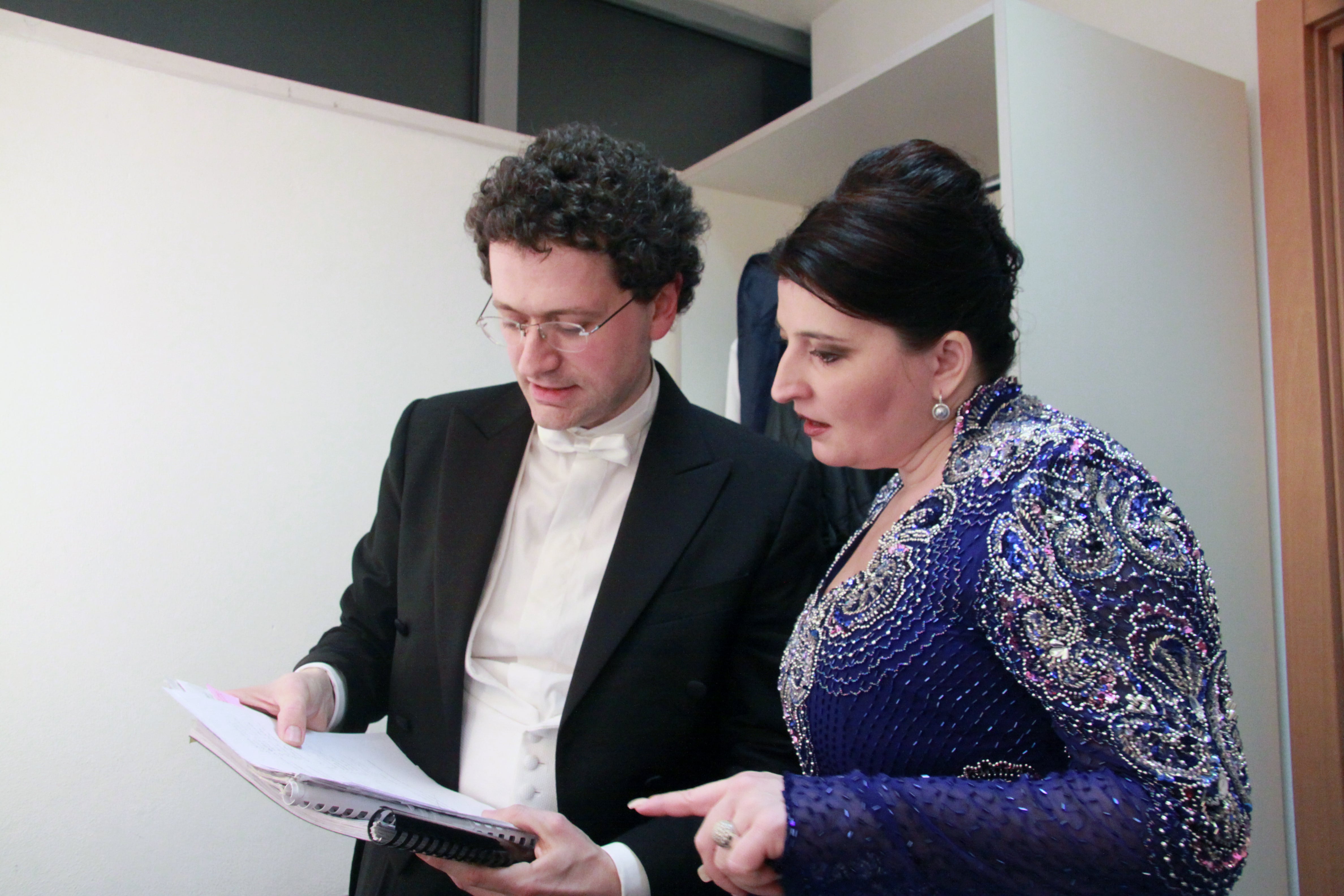 Con il soprano Dimitra Theodossoiu